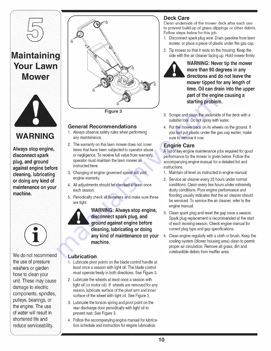 MTD 11A-429R729 Operator'S Manual Download Page 10