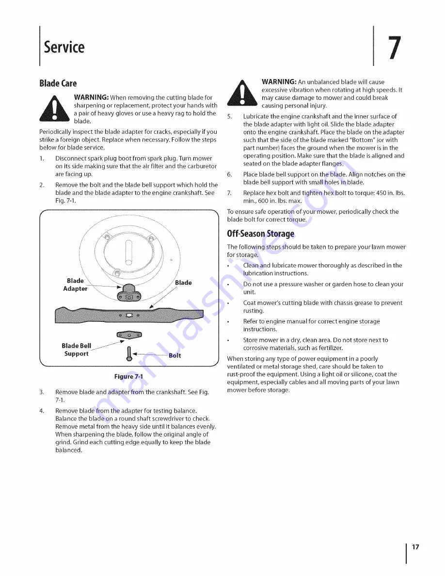 MTD 11A-436Q095 Operator'S Manual Download Page 17