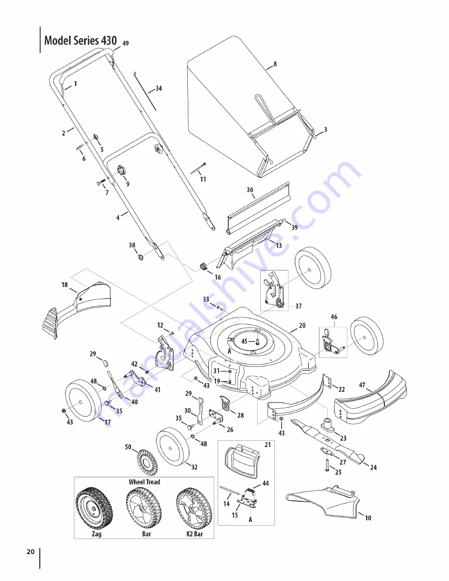 MTD 11A-436Q095 Operator'S Manual Download Page 20