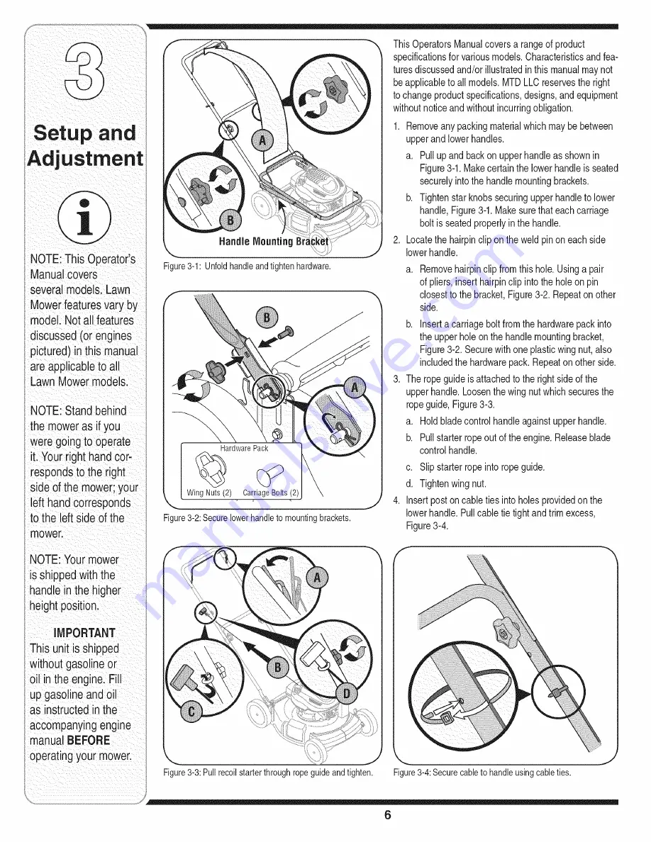 MTD 11B-439Q755 Operator'S Manual Download Page 6