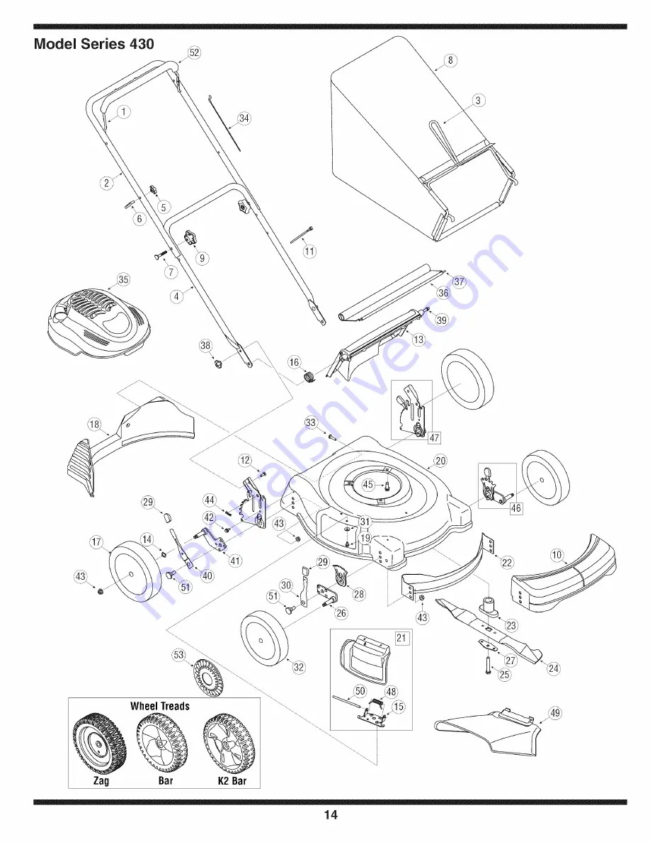 MTD 11B-439Q755 Скачать руководство пользователя страница 14