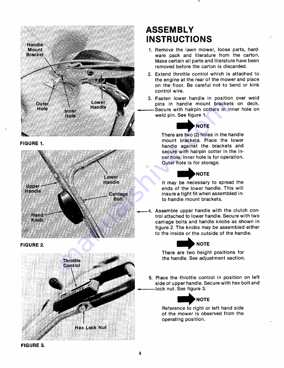 MTD 120-255A Owner'S Manual Download Page 4