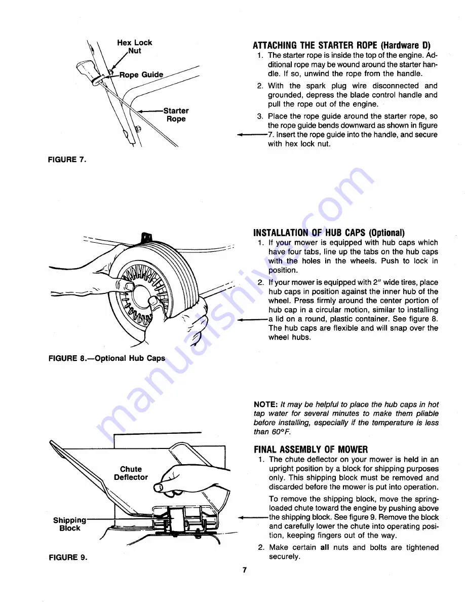 MTD 121-232R000 Owner'S Manual Download Page 7