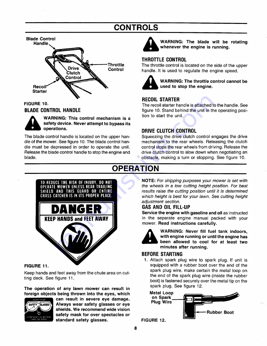 MTD 121-232R000 Owner'S Manual Download Page 8