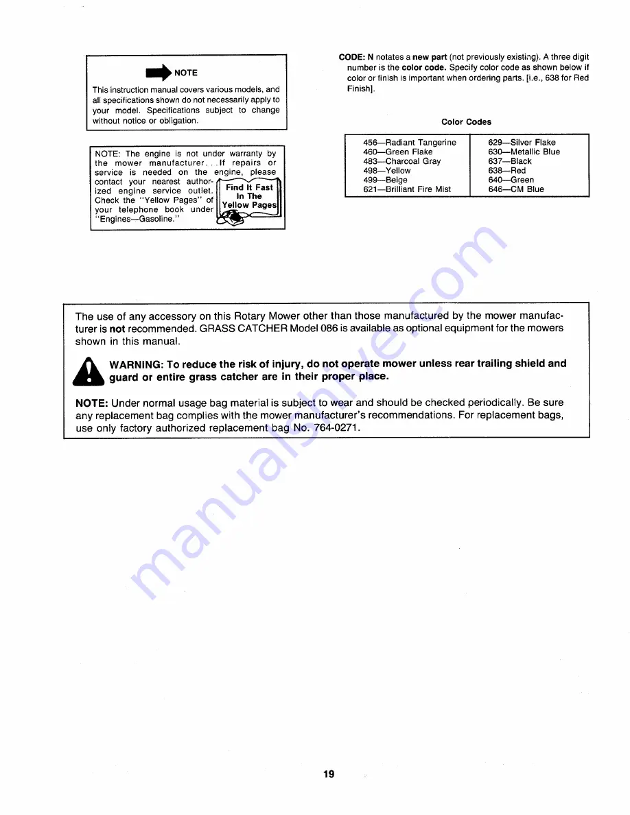 MTD 121-232R000 Owner'S Manual Download Page 19