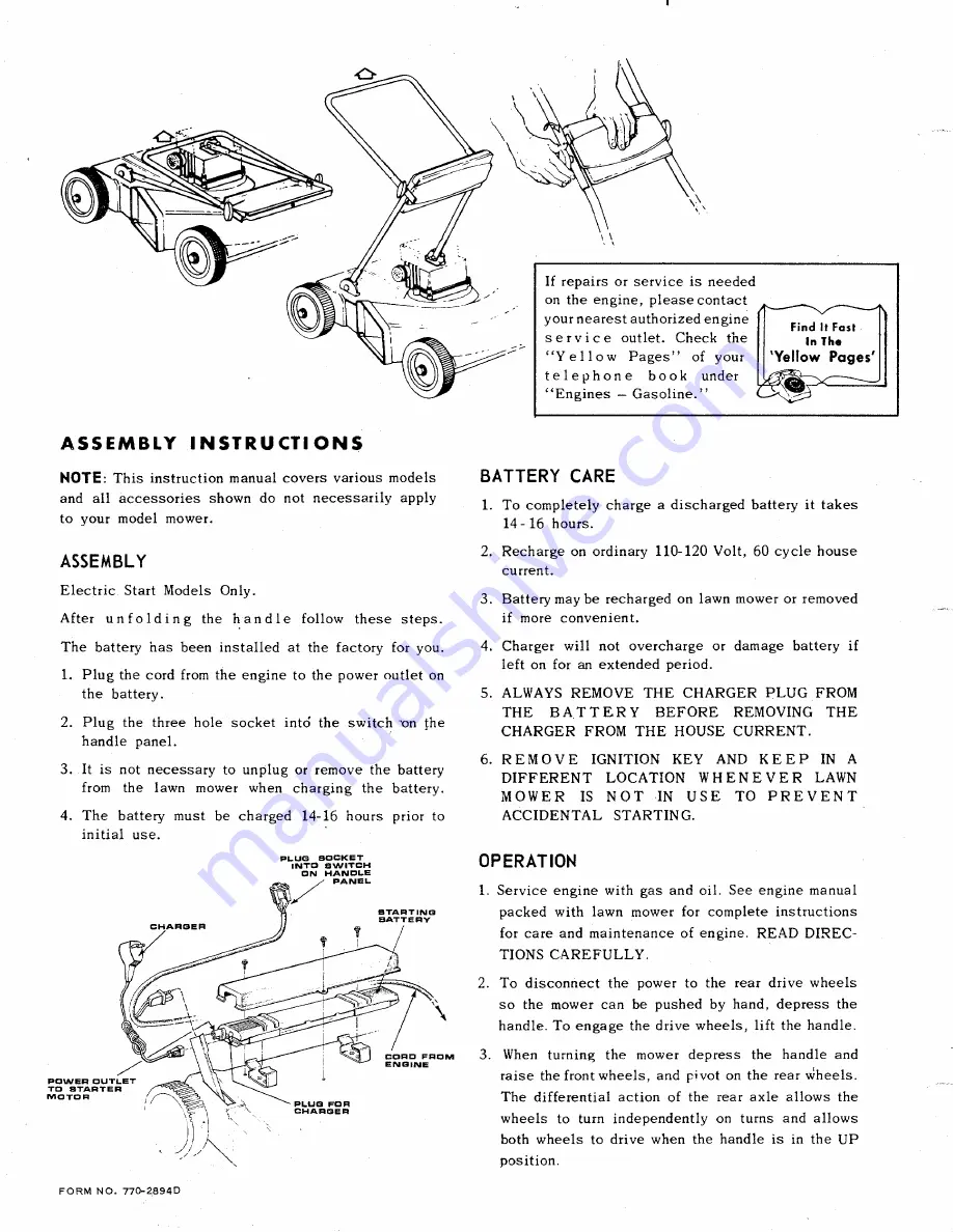 MTD 121-290 Owner'S Manual Download Page 4