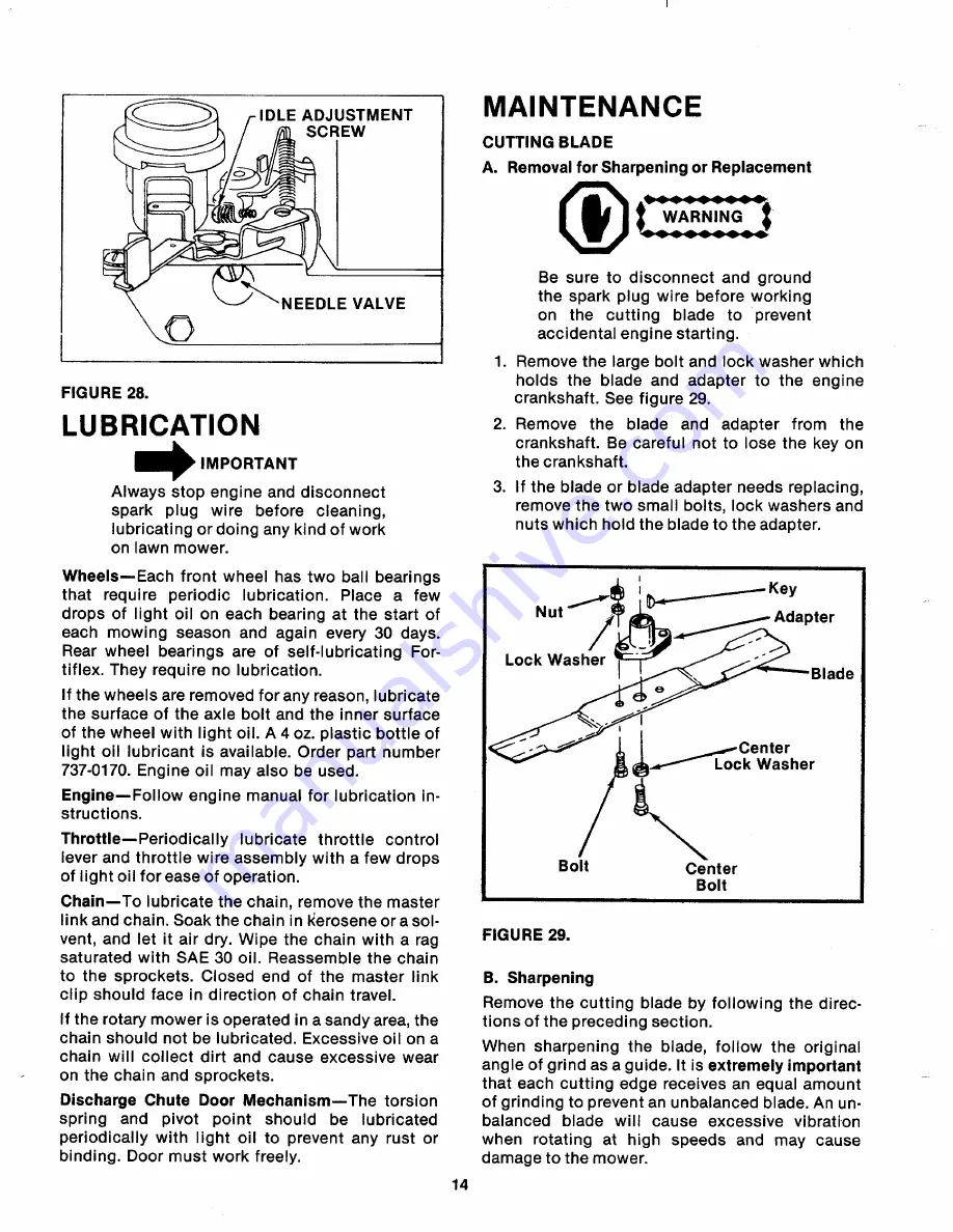 MTD 121-343A Owner'S Manual Download Page 14