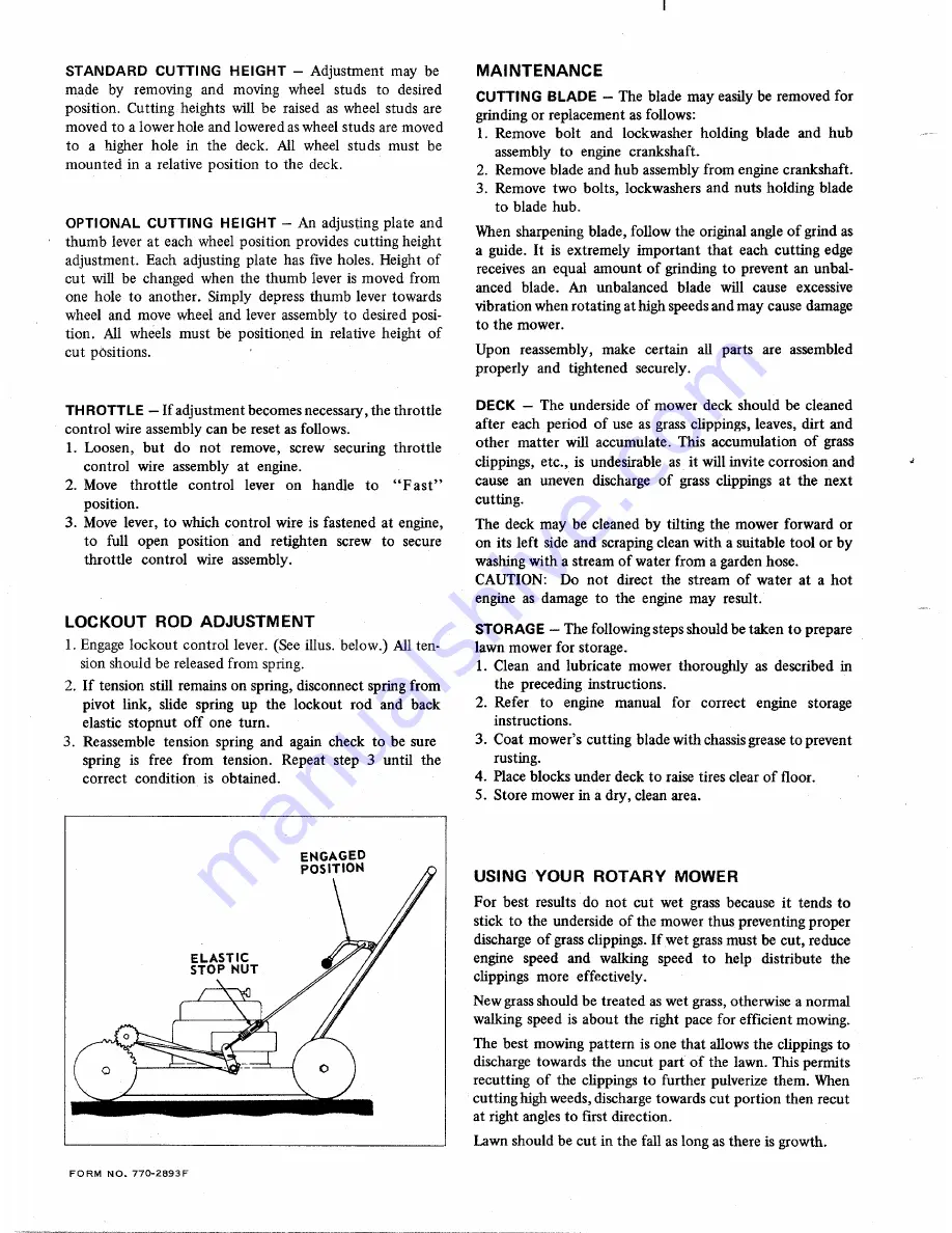 MTD 121-940 Owner'S Manual Download Page 6