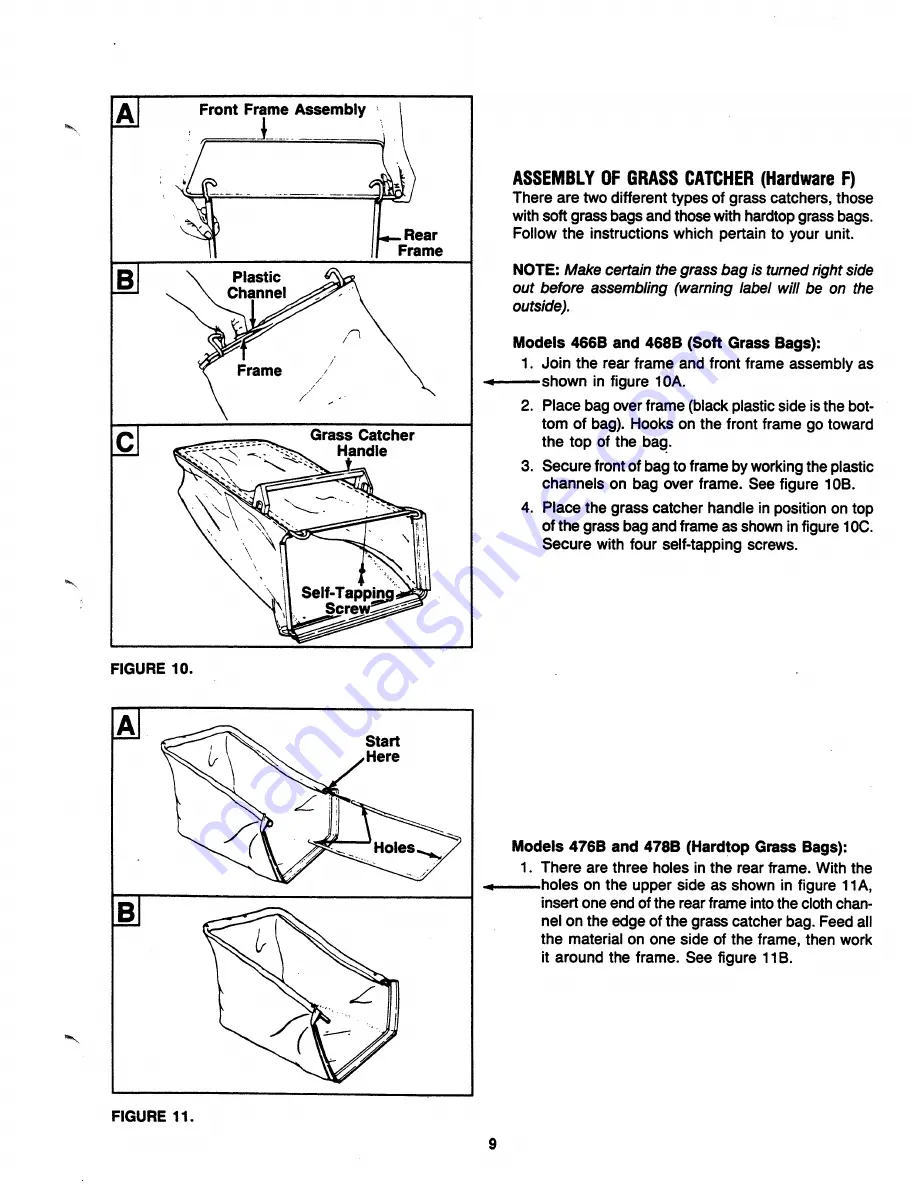 MTD 122-466B000 Owner'S Manual Download Page 9