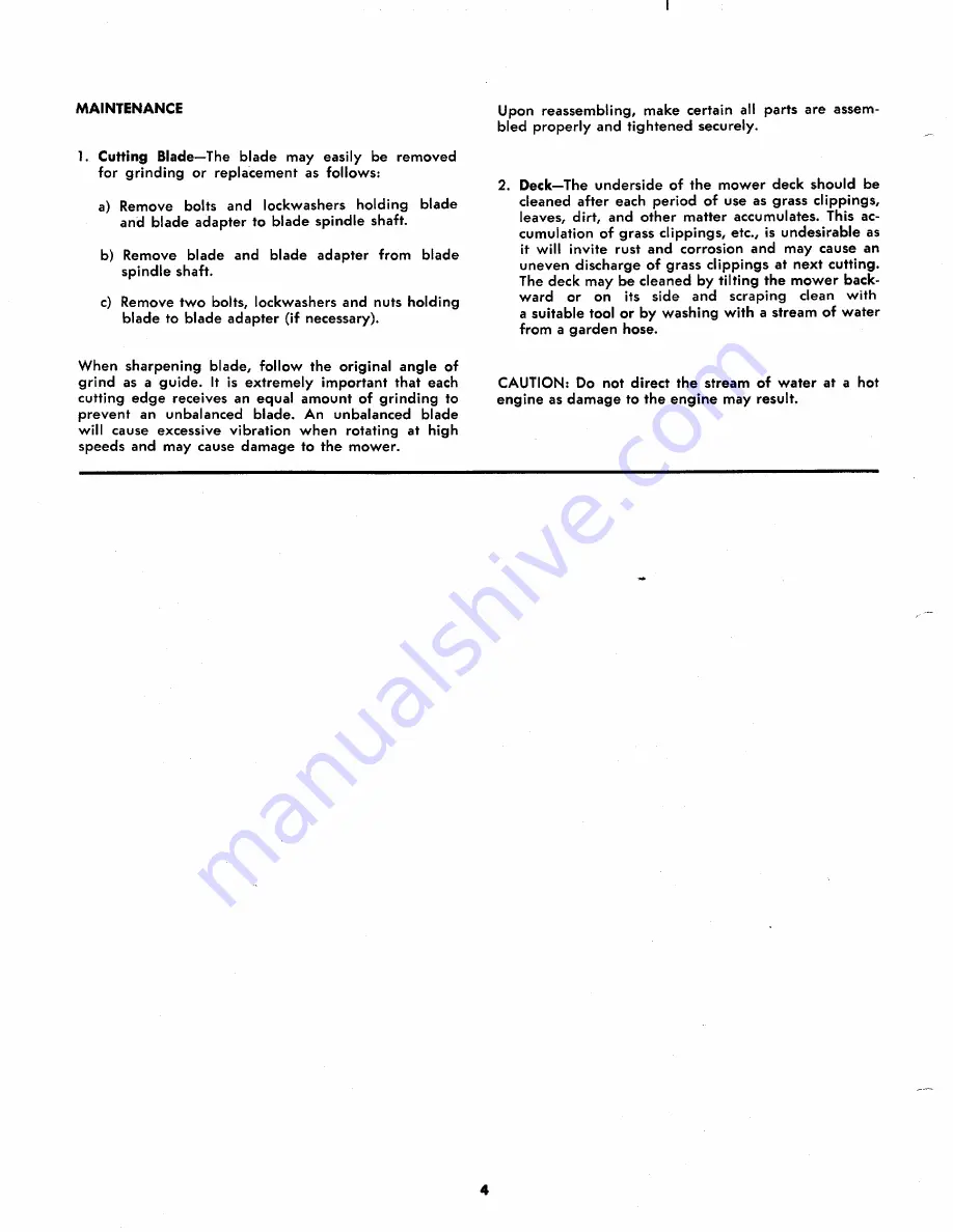 MTD 123-570 Operating/Service Instructions Manual Download Page 4