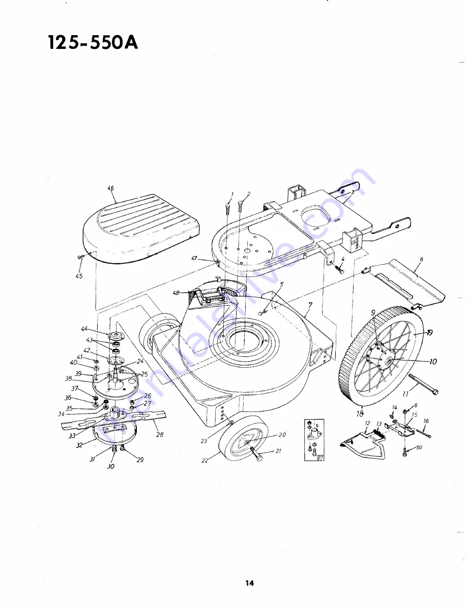 MTD 125-550A Owner'S Operating Service Instruction Manual Download Page 14