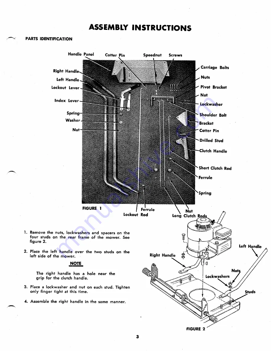 MTD 125-570A Owner'S Operating Service Instruction Manual Download Page 3