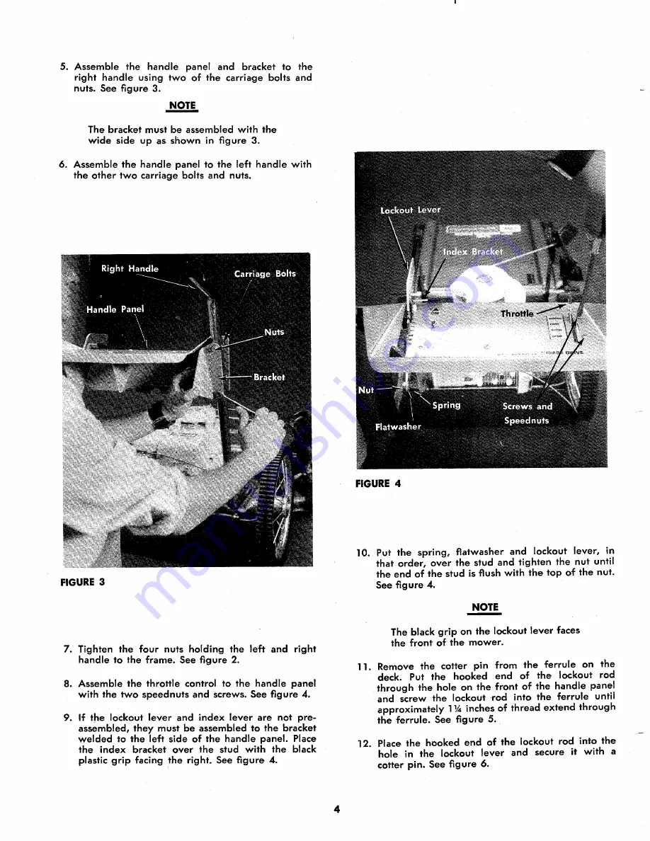 MTD 125-570A Owner'S Operating Service Instruction Manual Download Page 4