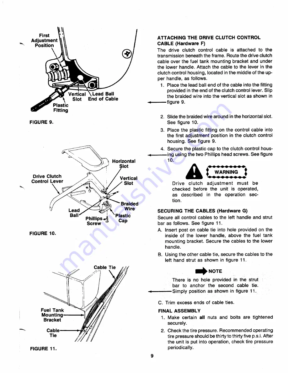 MTD 12560-7 Owner'S Manual Download Page 9