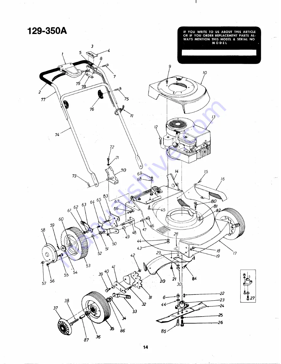 MTD 129-350A Скачать руководство пользователя страница 14