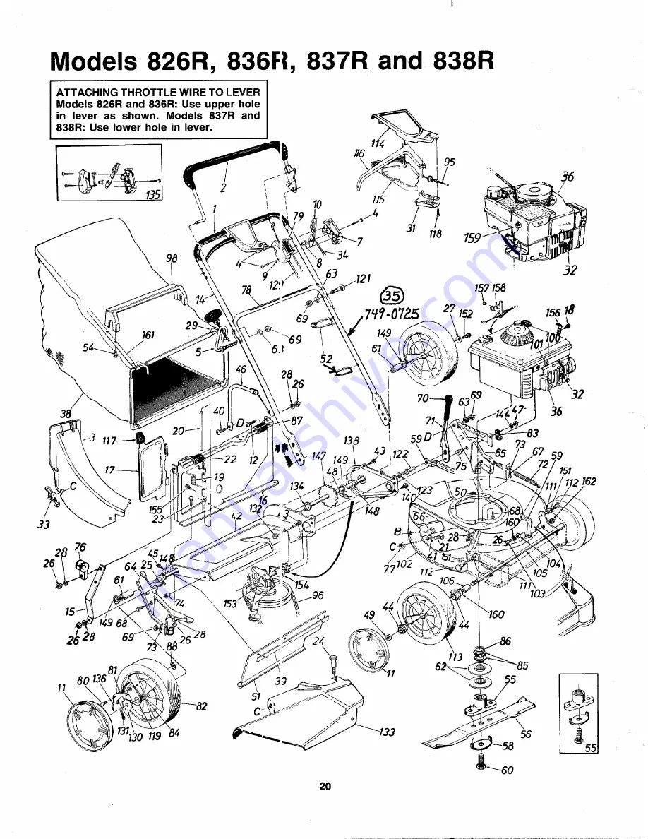 MTD 129-826R401 Owner'S Manual Download Page 20