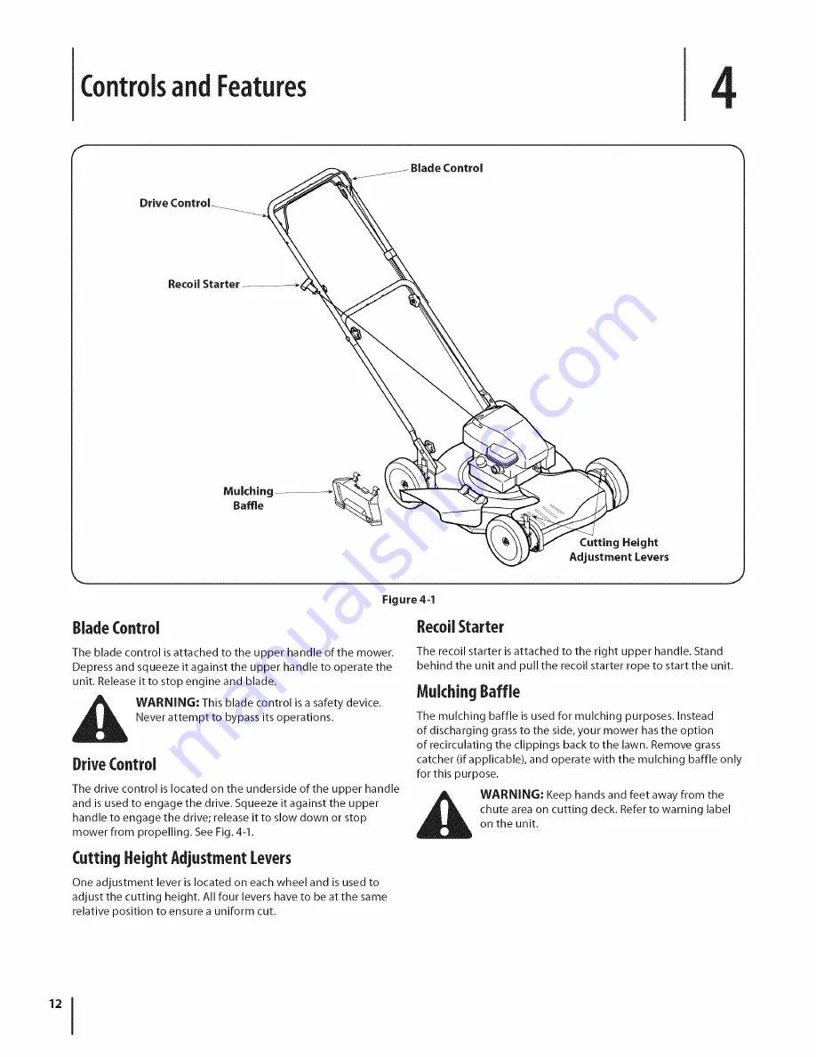 MTD 12A-264A000 Operator'S Manual Download Page 12