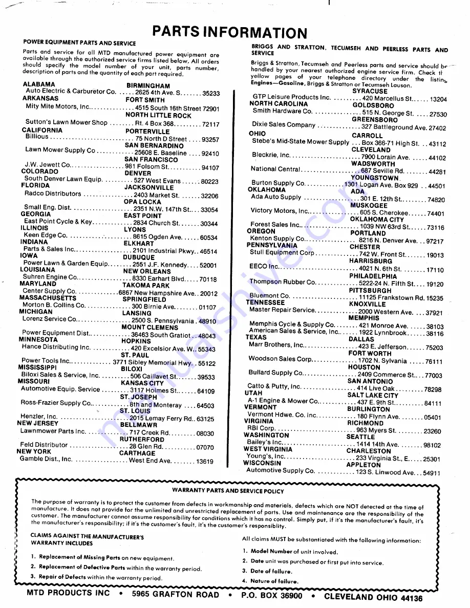 MTD 130-360A Owner'S Manual Download Page 26