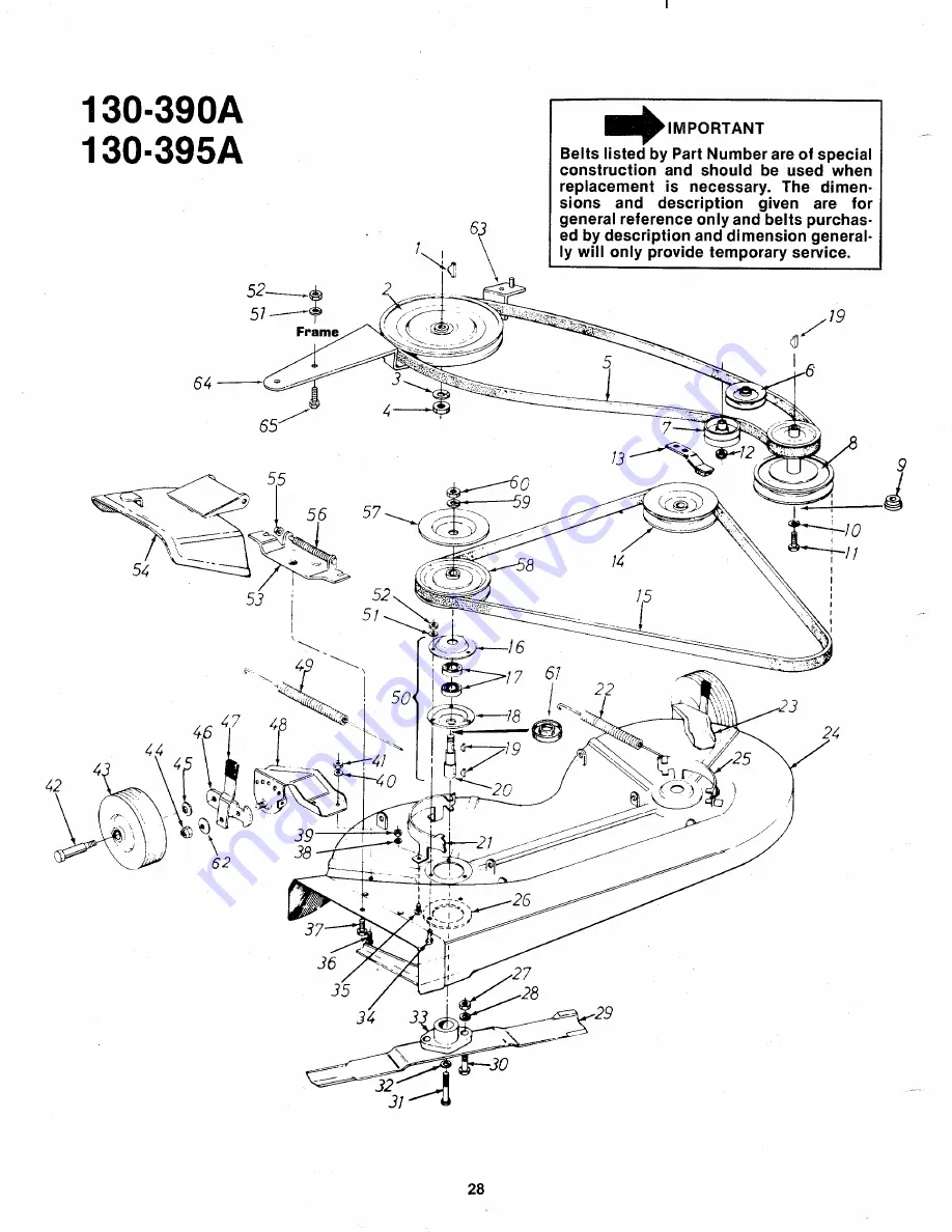 MTD 130-390A Owner'S Manual Download Page 28