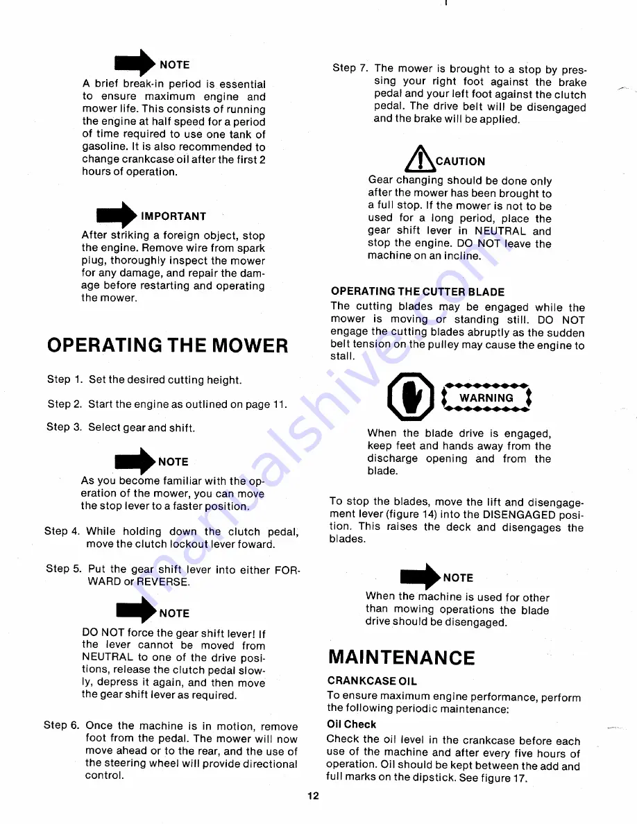 MTD 130-485A Owner'S Manual Download Page 12