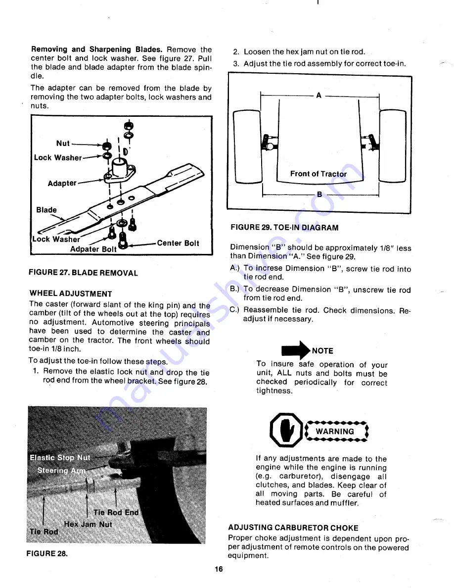 MTD 130-485A Owner'S Manual Download Page 16