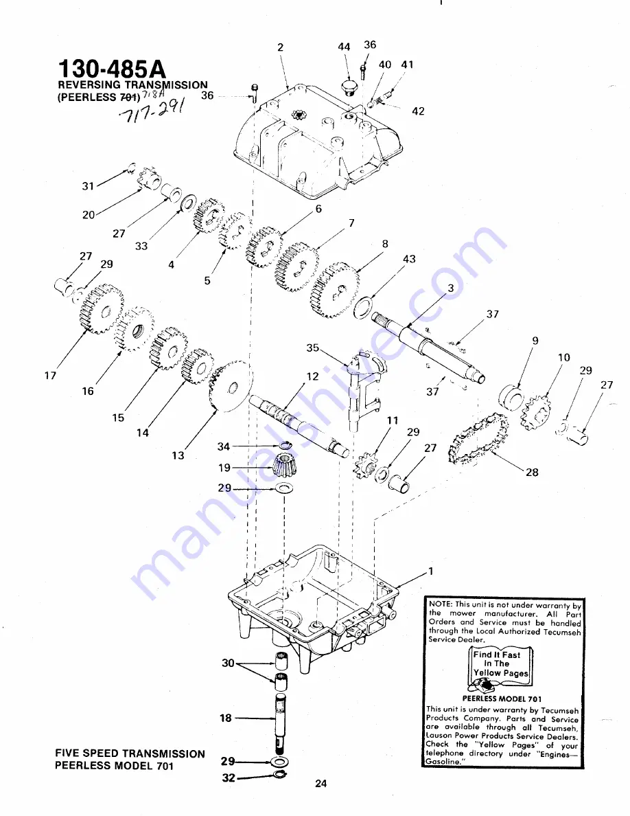 MTD 130-485A Owner'S Manual Download Page 24