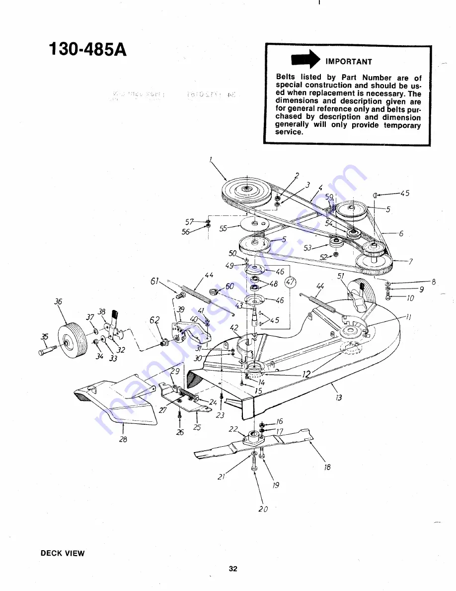 MTD 130-485A Owner'S Manual Download Page 32