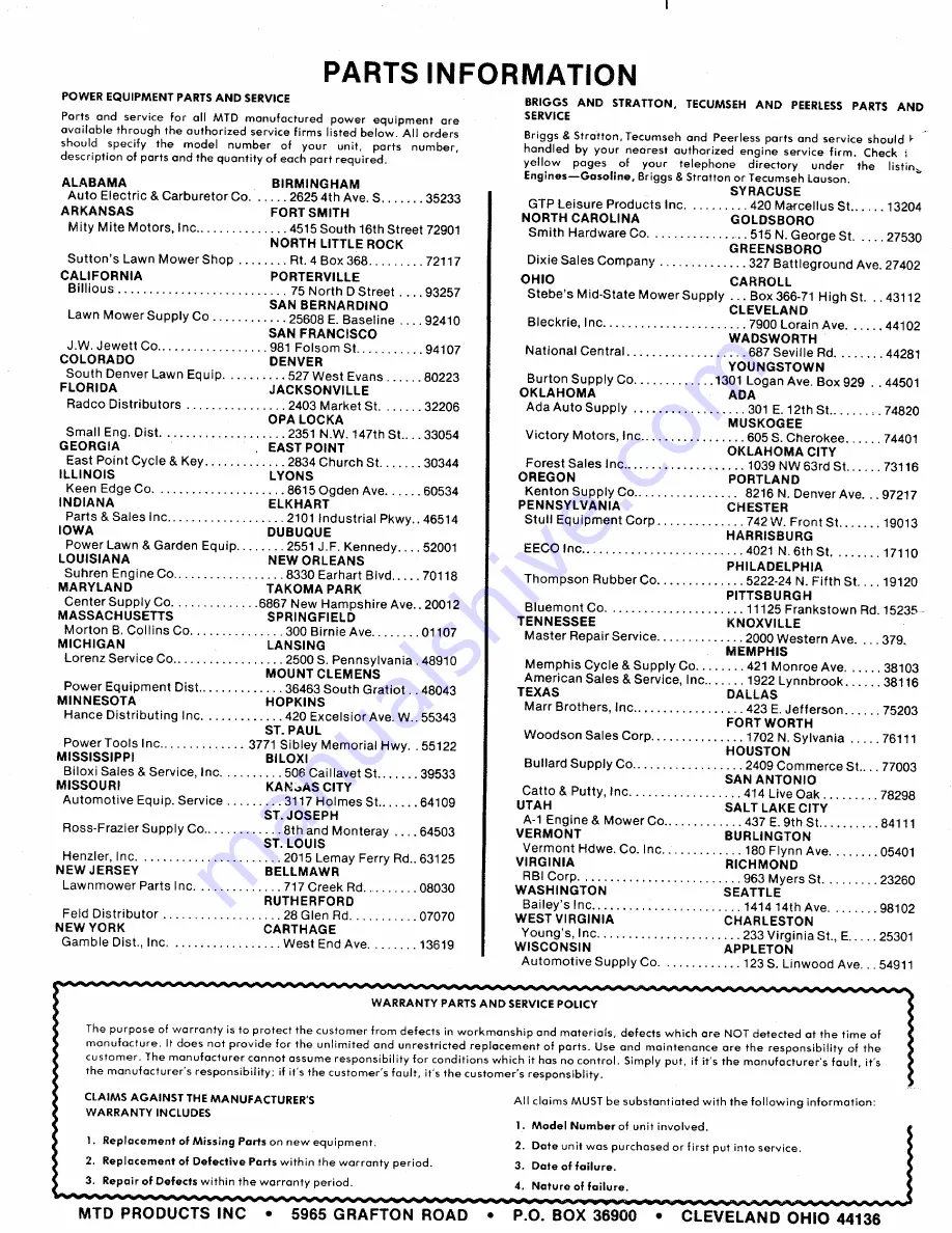 MTD 130-485A Owner'S Manual Download Page 35