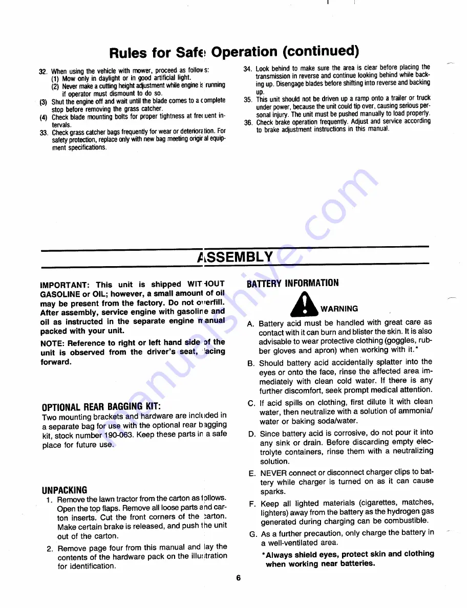 MTD 130-660-000 Owner'S Manual Download Page 6