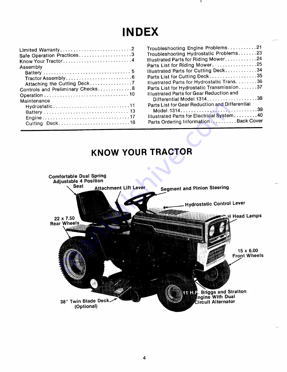 MTD 130-760A Owner'S Manual Download Page 4