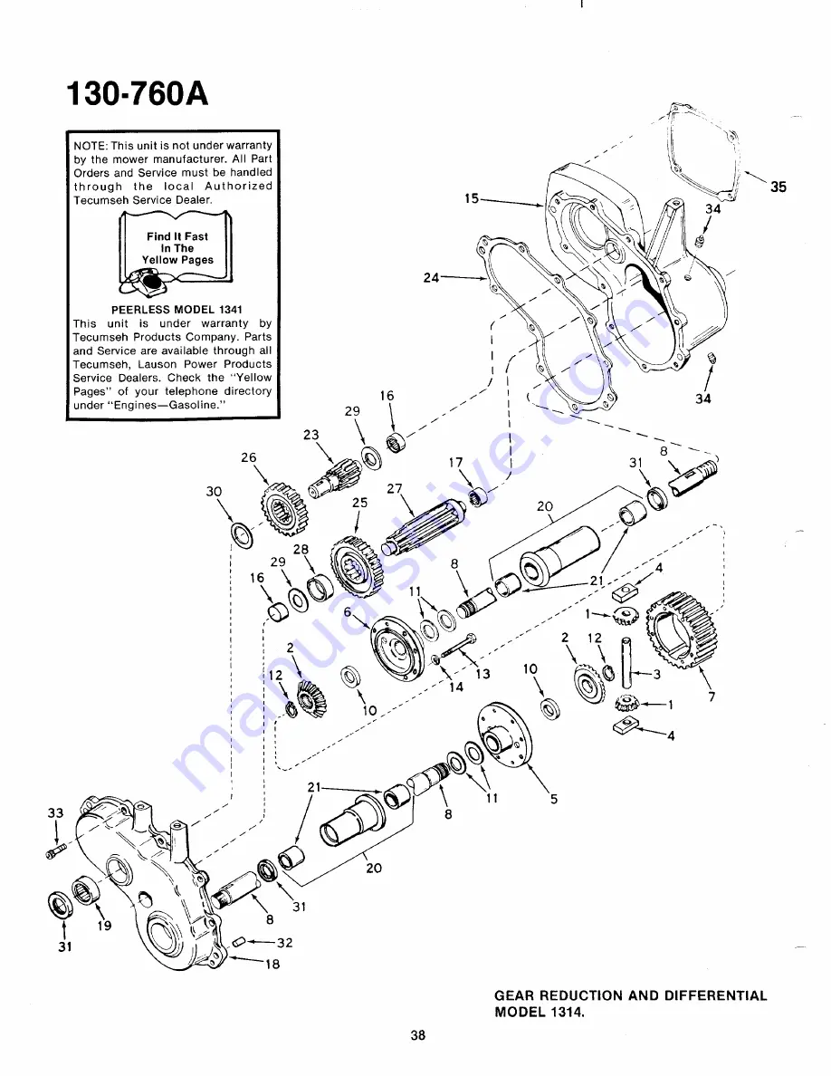 MTD 130-760A Owner'S Manual Download Page 38