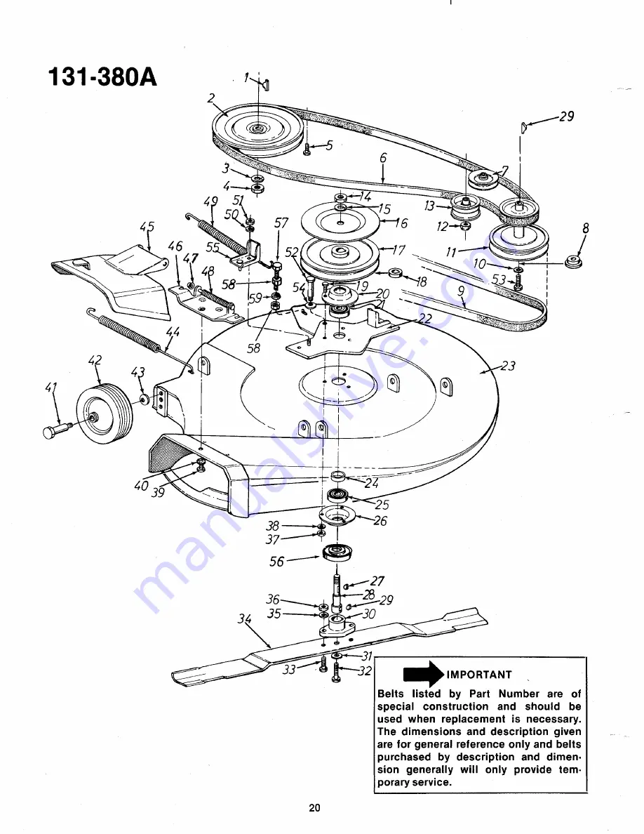 MTD 131-380A Owner'S Manual Download Page 20