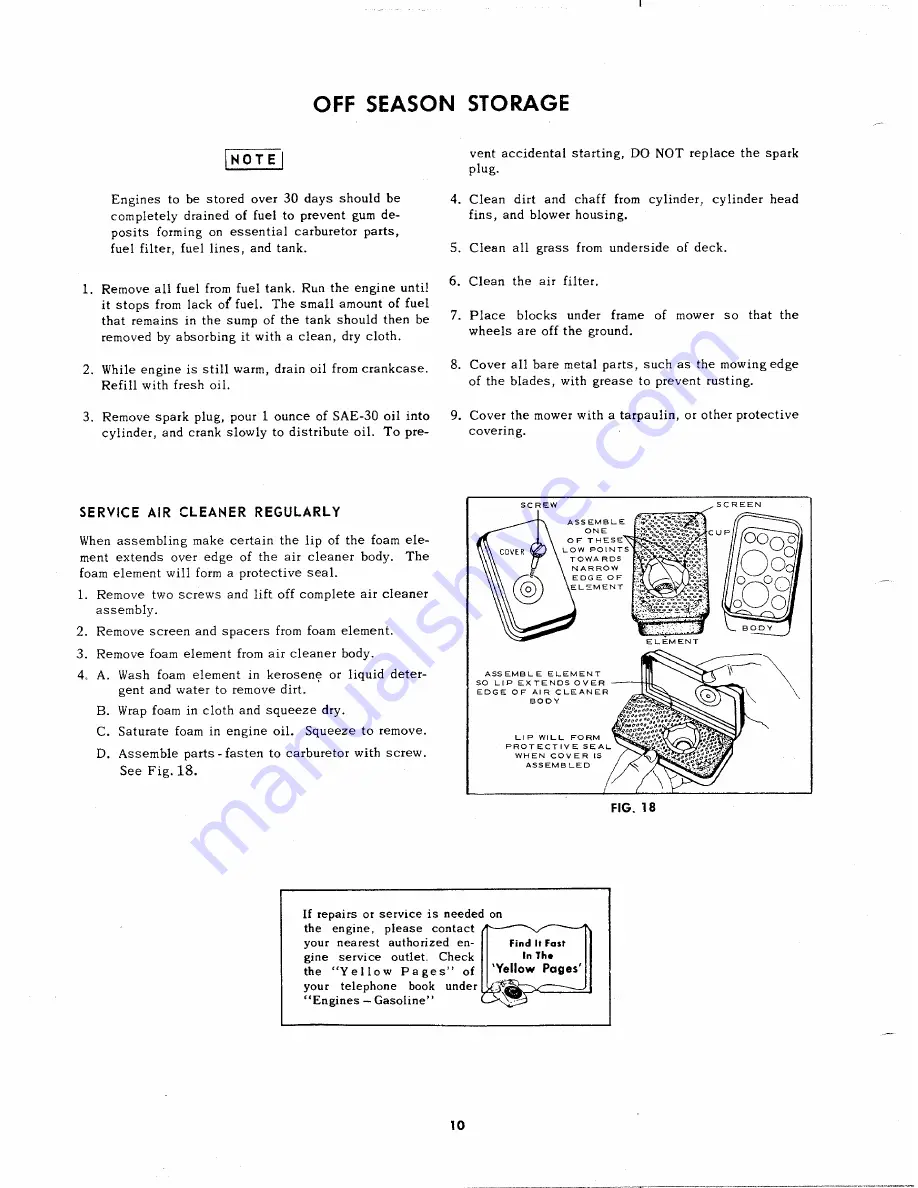 MTD 131-418 Owner'S Manual Download Page 10