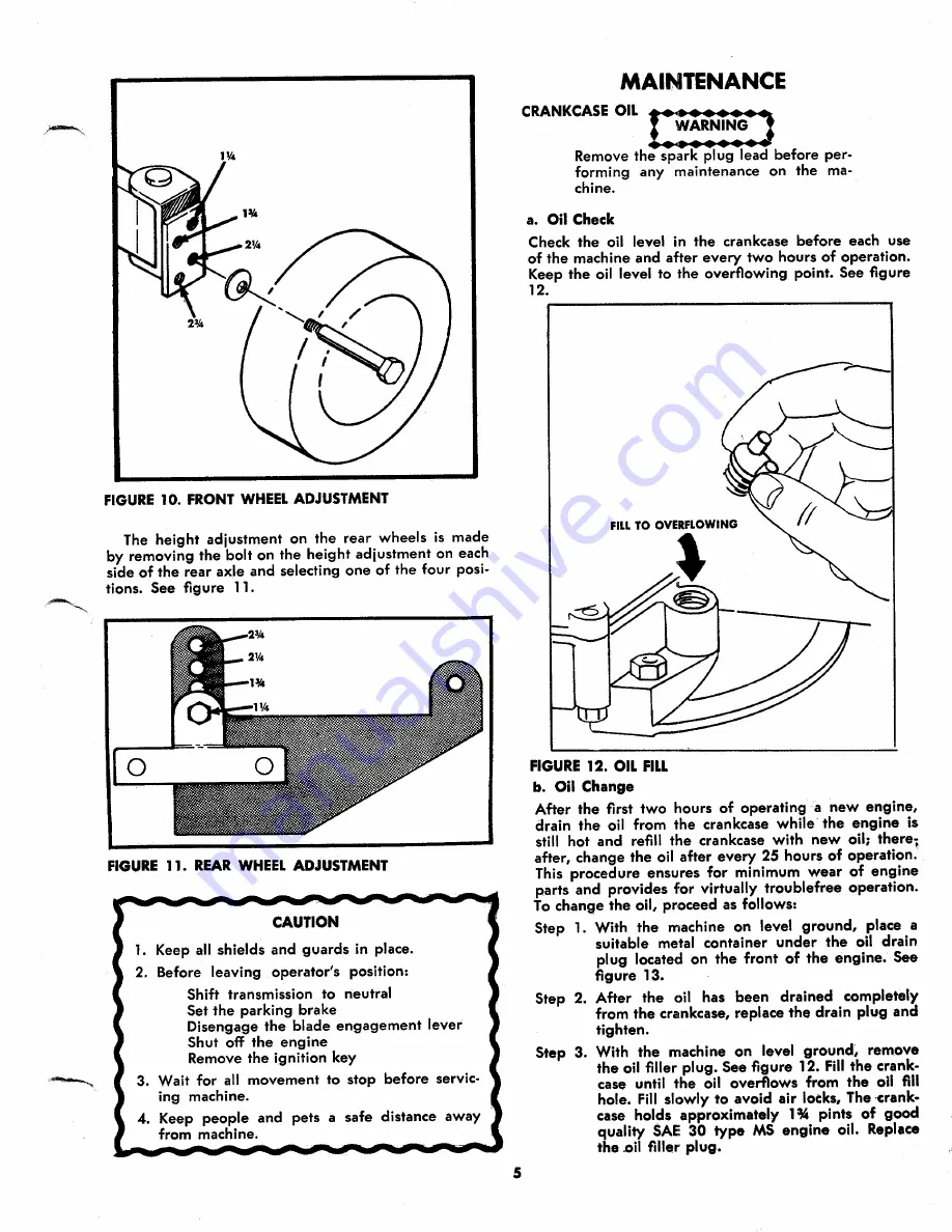 MTD 132-360 Operating/Service Instructions Manual Download Page 5