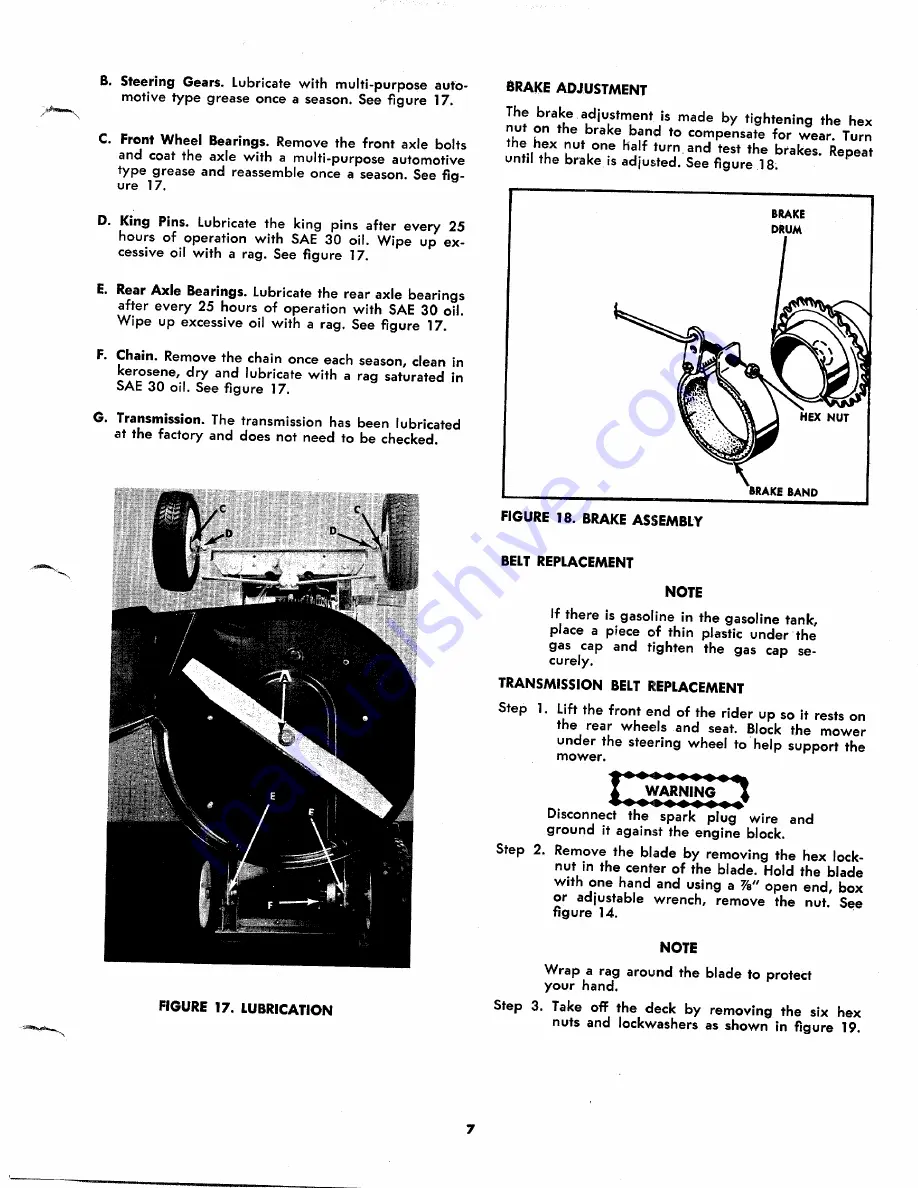 MTD 132-360 Operating/Service Instructions Manual Download Page 7