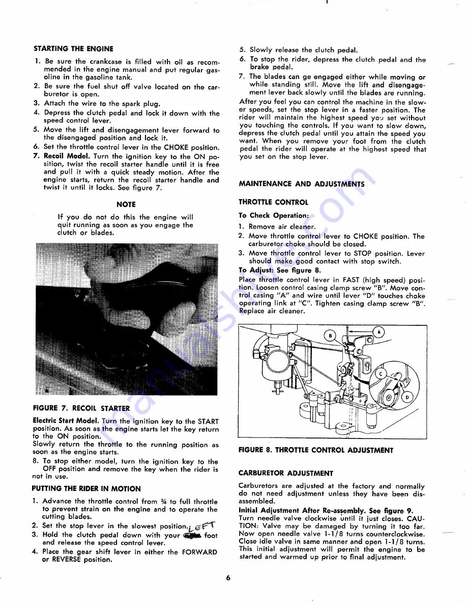 MTD 132-425 Operating Instructions Manual Download Page 6