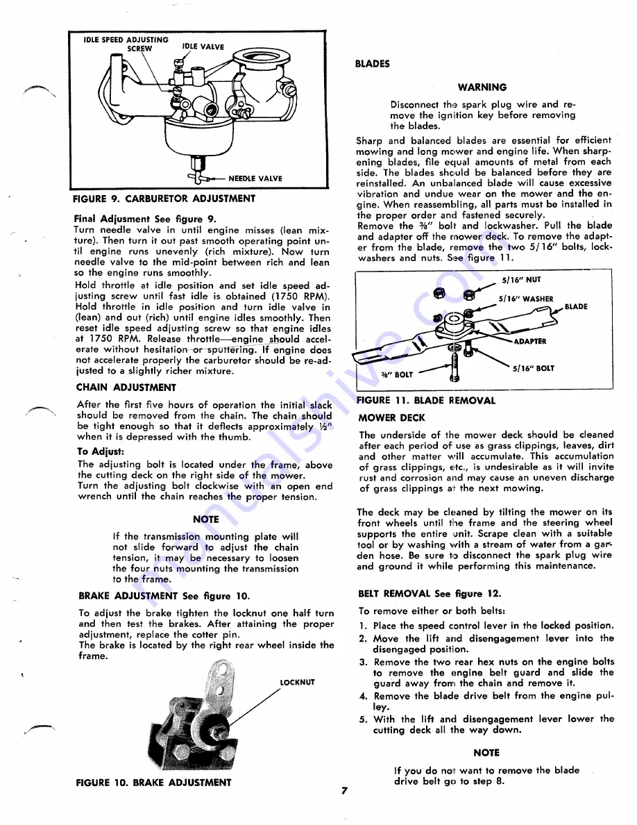 MTD 132-425 Operating Instructions Manual Download Page 7