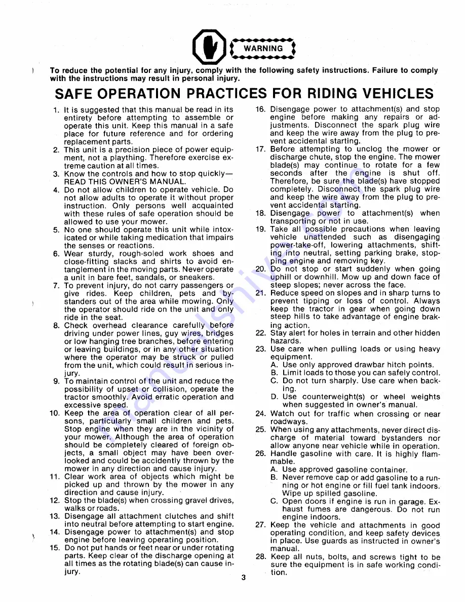 MTD 132-465-300 Owner'S Manual Download Page 3