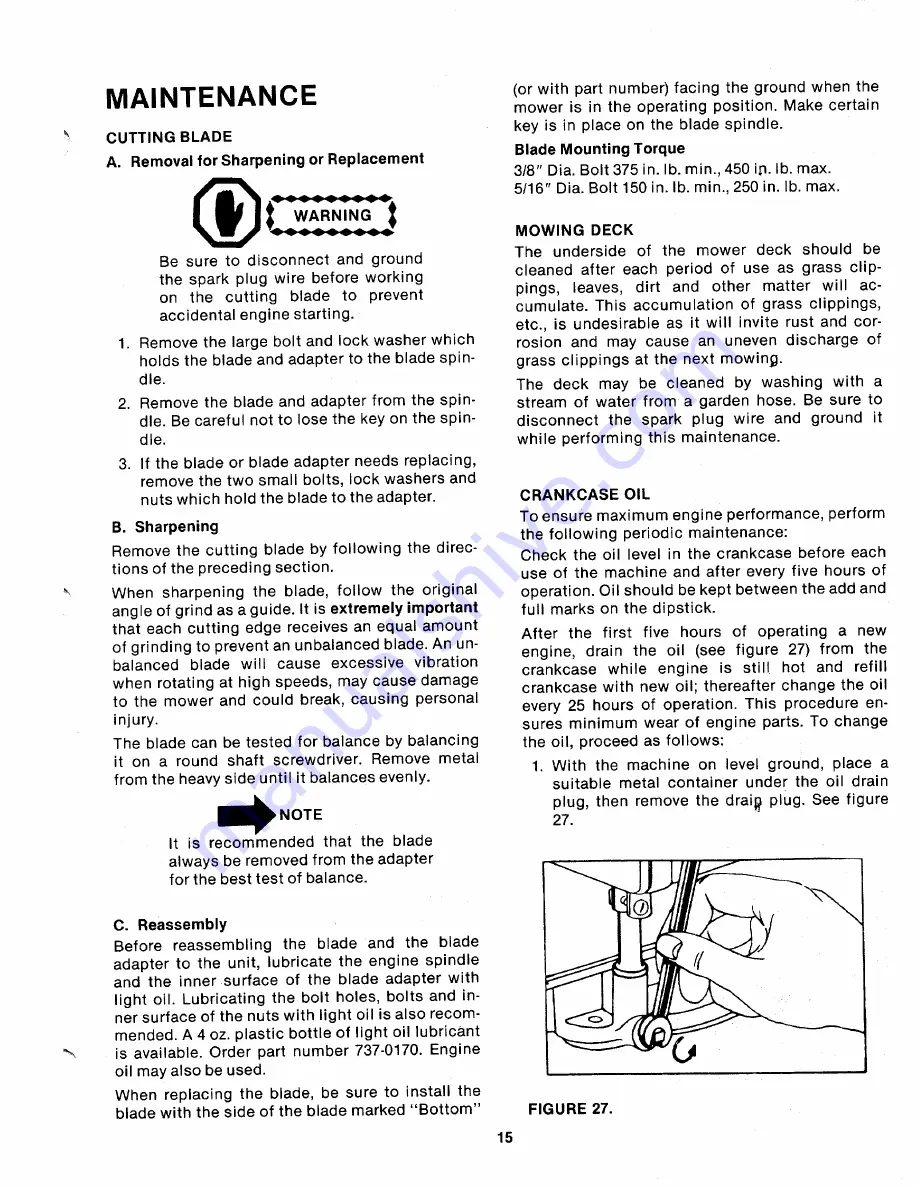 MTD 132-465-300 Owner'S Manual Download Page 15