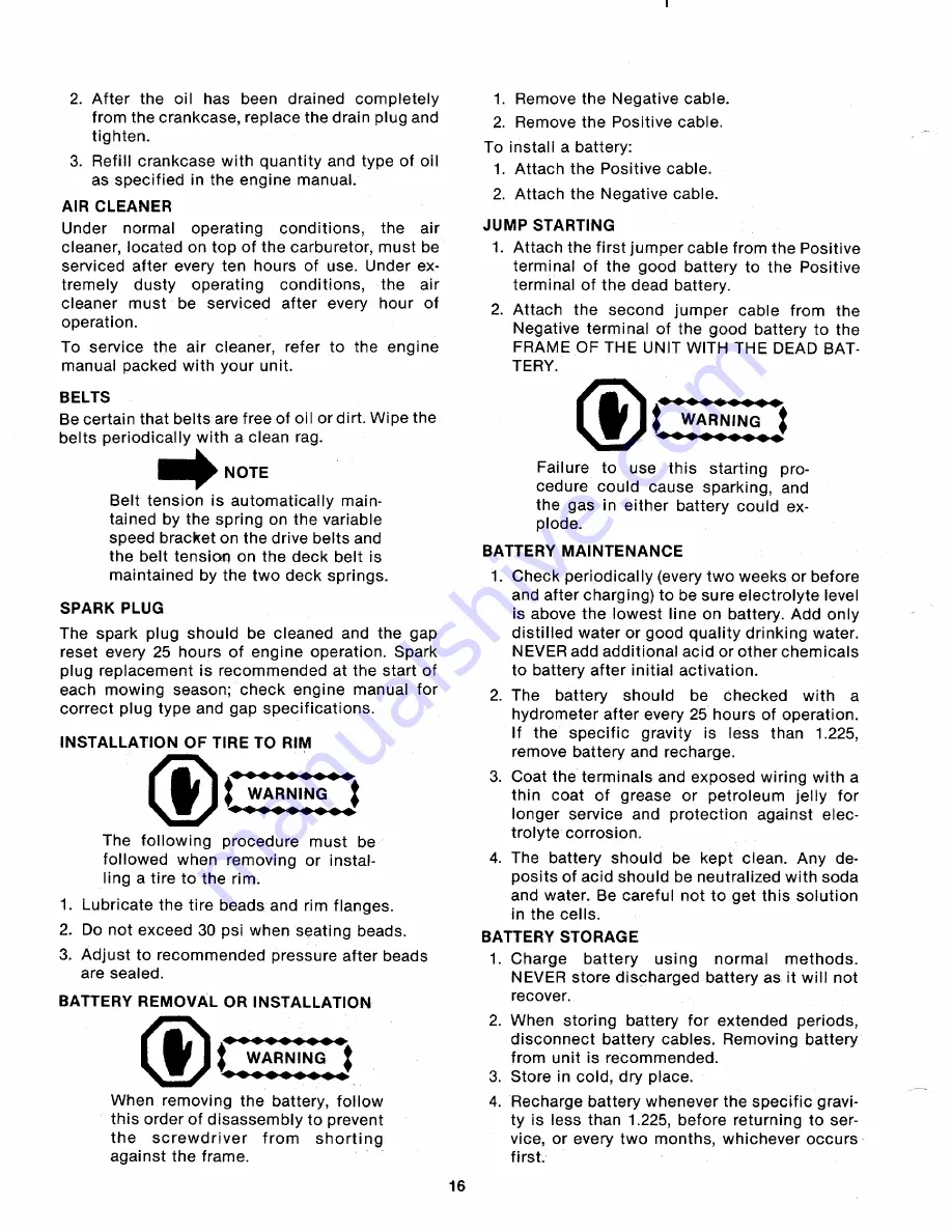 MTD 132-465-300 Owner'S Manual Download Page 16