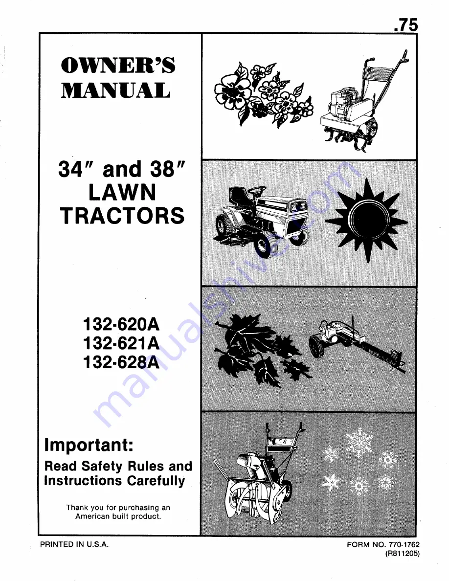 MTD 132-620A Owner'S Manual Download Page 1