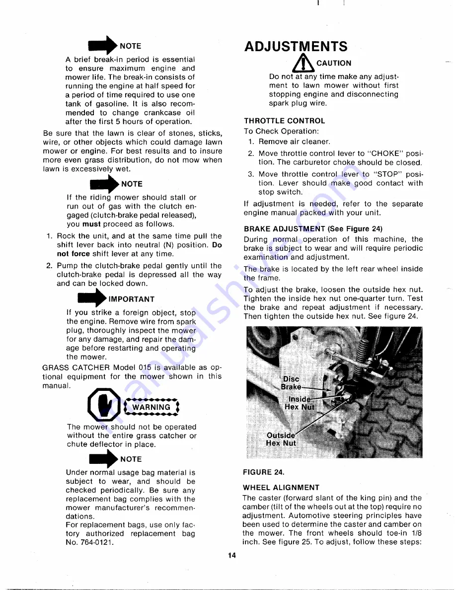 MTD 133-502A Owner'S Manual Download Page 14