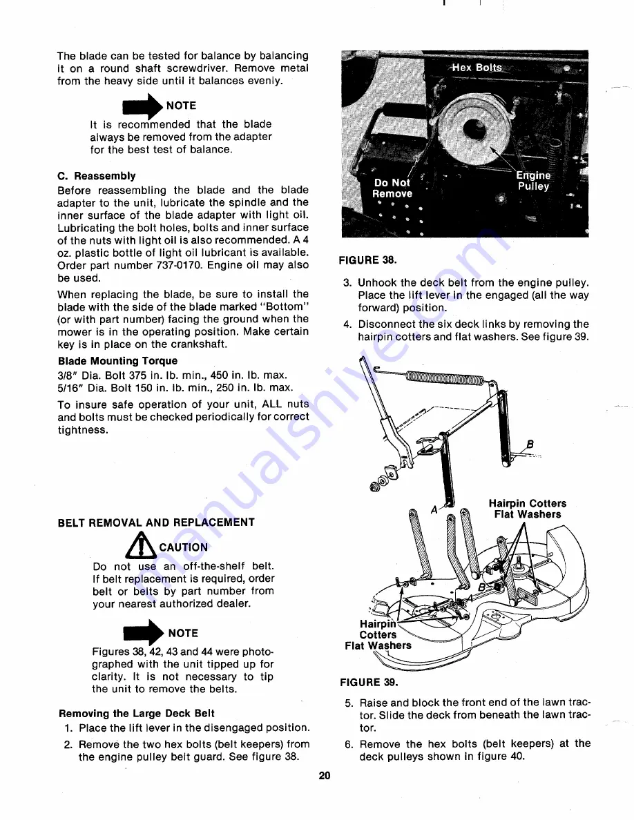 MTD 133-699A Скачать руководство пользователя страница 20