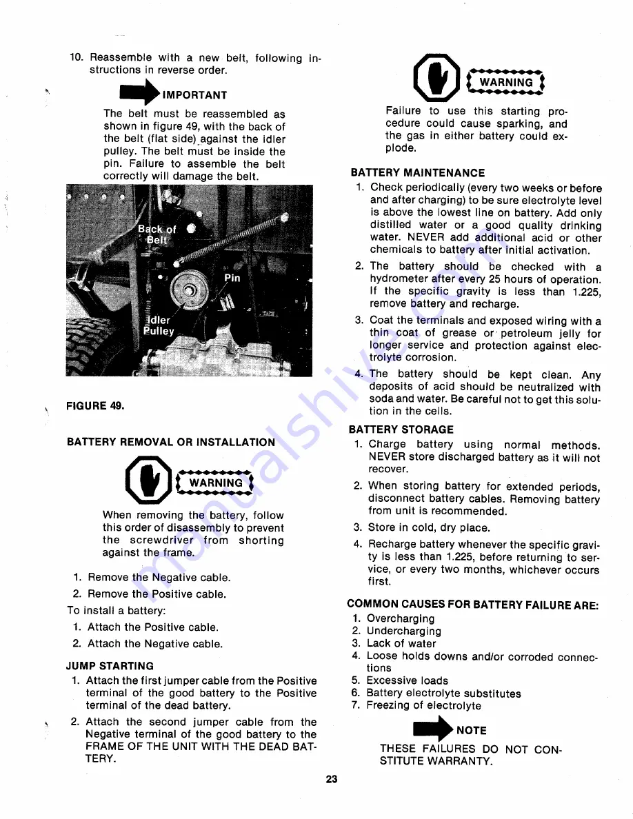 MTD 133-699A Owner'S Manual Download Page 23