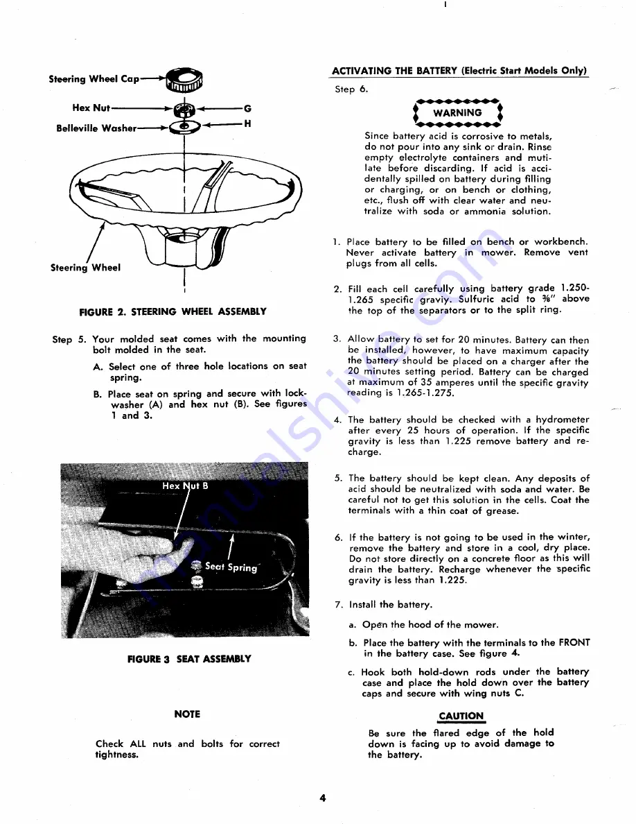 MTD 134-460A Owner'S Operating Service Instruction Manual Download Page 4