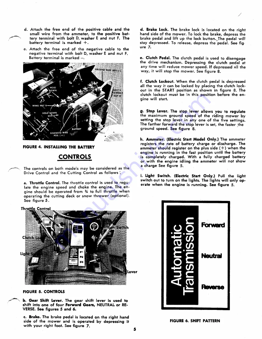 MTD 134-460A Owner'S Operating Service Instruction Manual Download Page 5