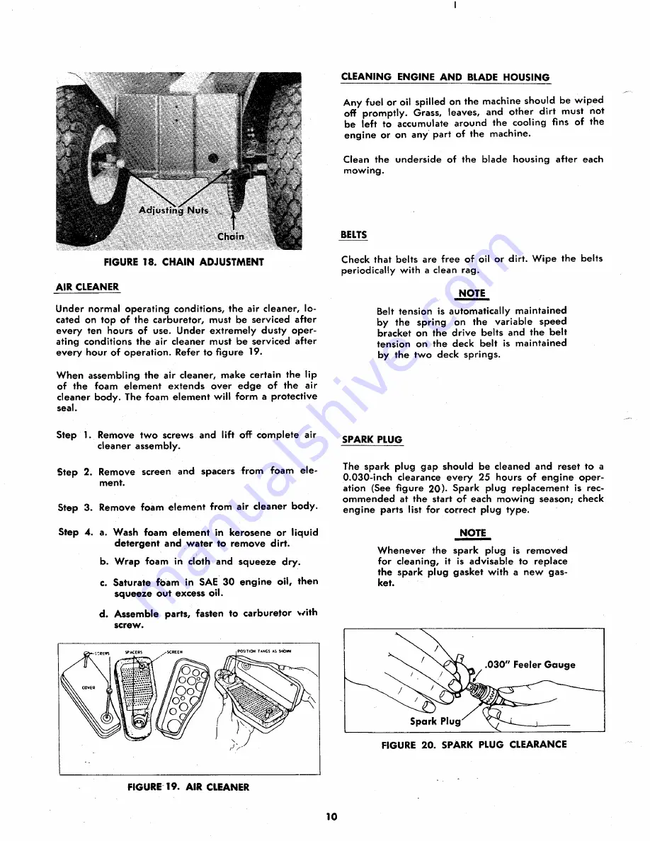 MTD 134-460A Owner'S Operating Service Instruction Manual Download Page 10