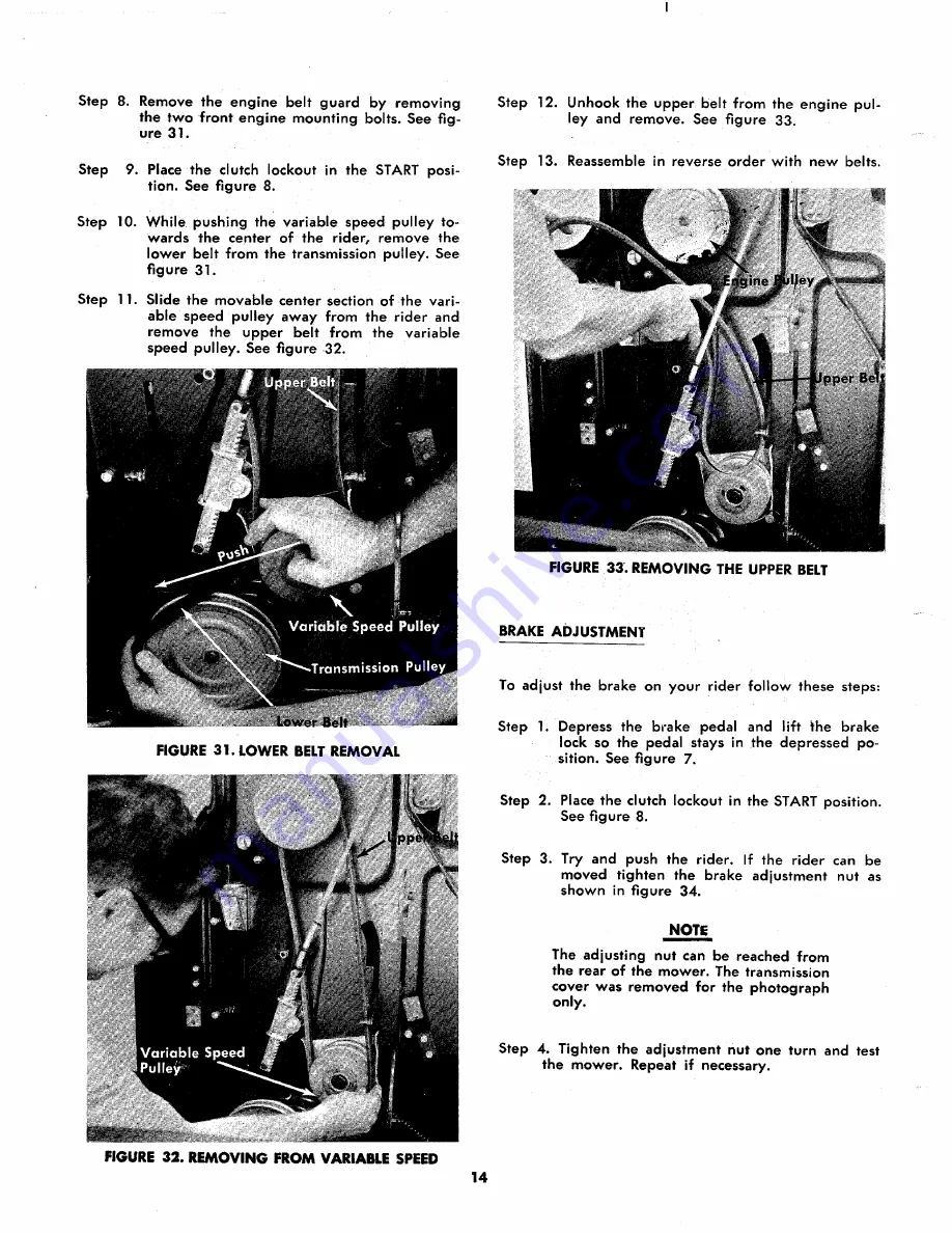 MTD 134-460A Owner'S Operating Service Instruction Manual Download Page 14