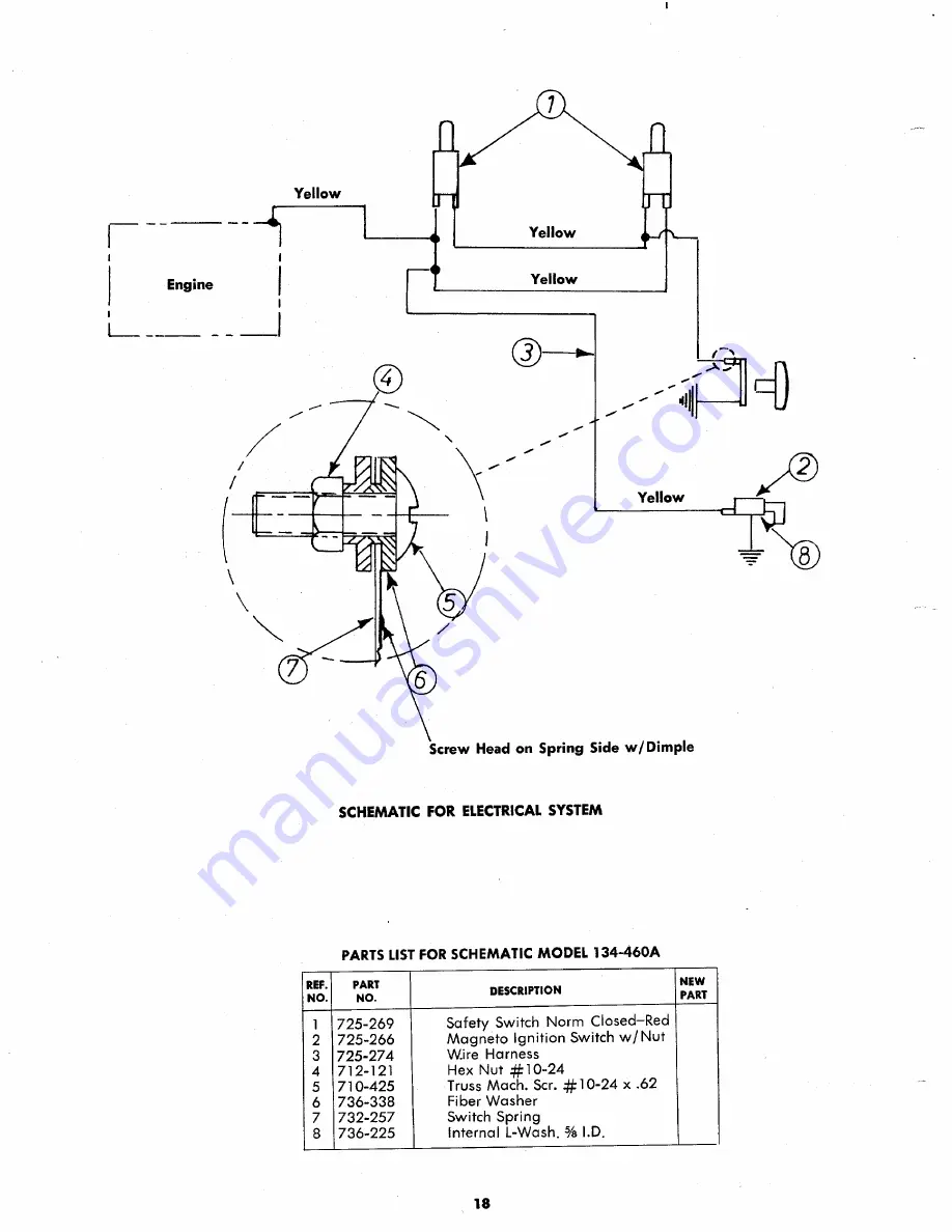 MTD 134-460A Owner'S Operating Service Instruction Manual Download Page 18