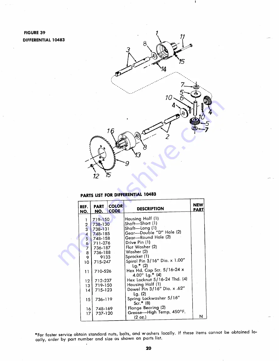 MTD 134-460A Owner'S Operating Service Instruction Manual Download Page 20